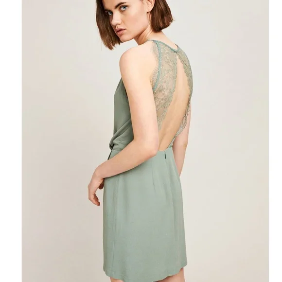 green emerald velvet dress Green Willow Dress S/M main image 1